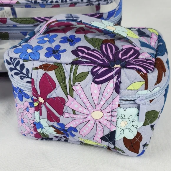 πHP~4/24π Vera Bradley 3 Piece Cosmetic Set in Bengal Lily NWT - Picture 6 of 12